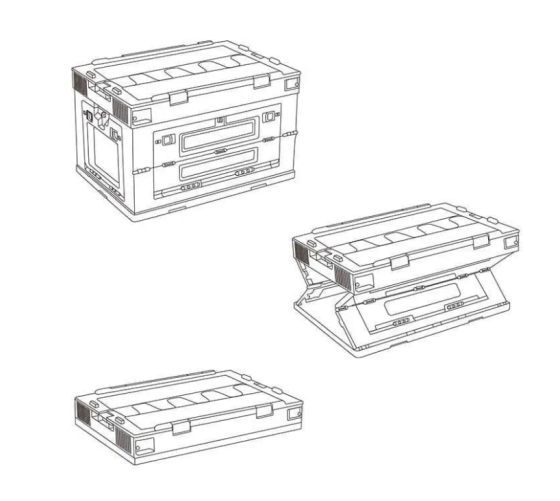 Складний контейнер Naturehike PP box NH20SJ036 25 л, сірий Киев