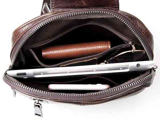 Сумка чоловіча Vintage 14415 Коричнева Київ