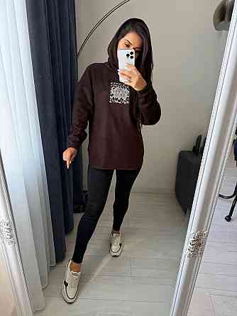 Жіночий теплий костюм-двійка: кофта та лосини двосторонній Polar Фліс + дайвінг на флісі Шоколад, 46/48 Одеса