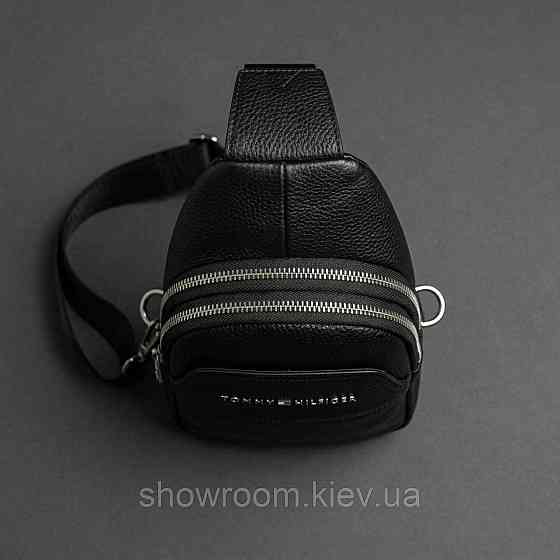 Мужская сумка на грудь (слинг), бананка Tommy Hilfiger (2325-3) LUX Киев