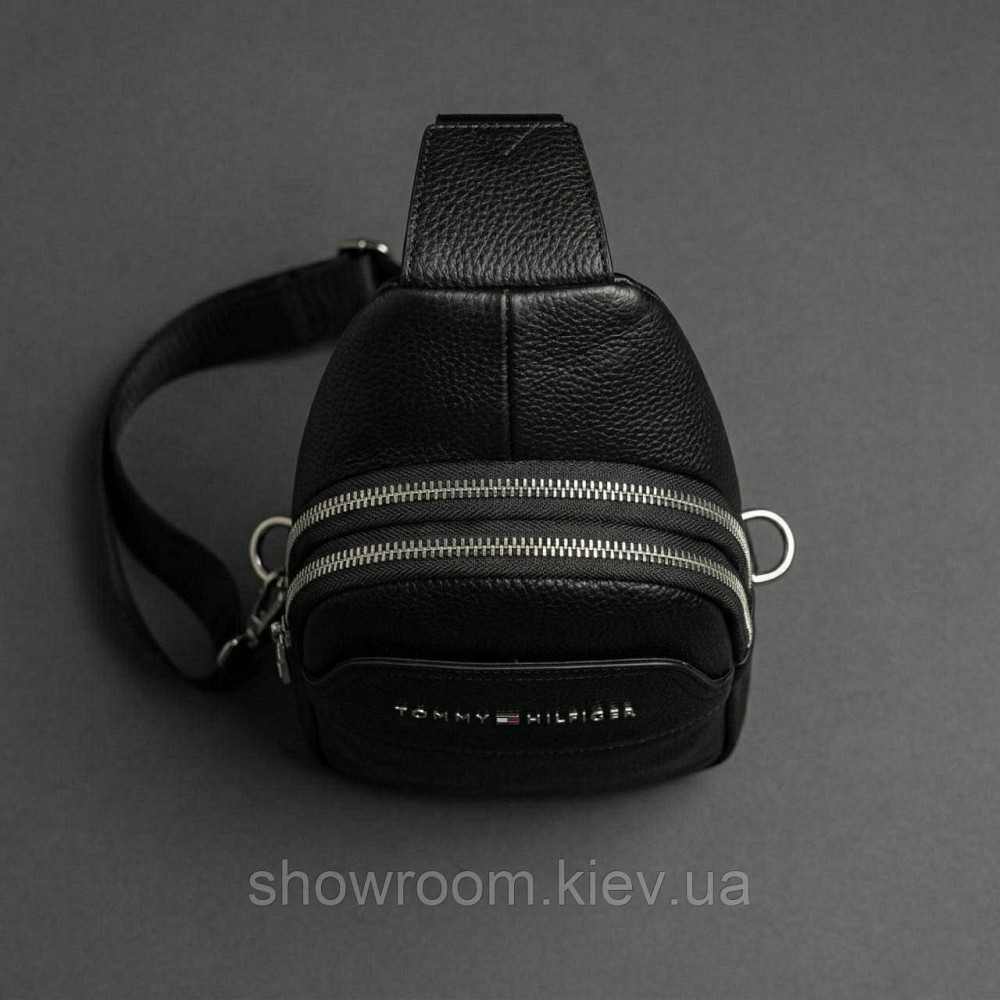 Мужская сумка на грудь (слинг), бананка Tommy Hilfiger (2325-3) LUX Киев - изображение 4