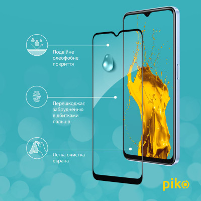 Стекло защитное Piko Full Glue Realme V20 Black (1283126559457) Винница - изображение 4
