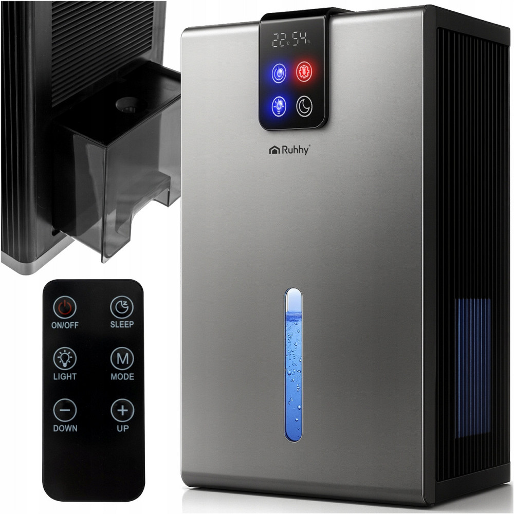 Осушувач повітря 2,2 літра з підсвічуванням і пультом управління Ruhhy (26496) 90 Вт Нововолинськ - фото 1
