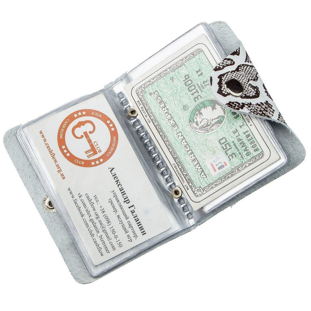 Візитниця вертикальна під екзотику 19086 Shvigel Різнокольорова Київ - фото 3