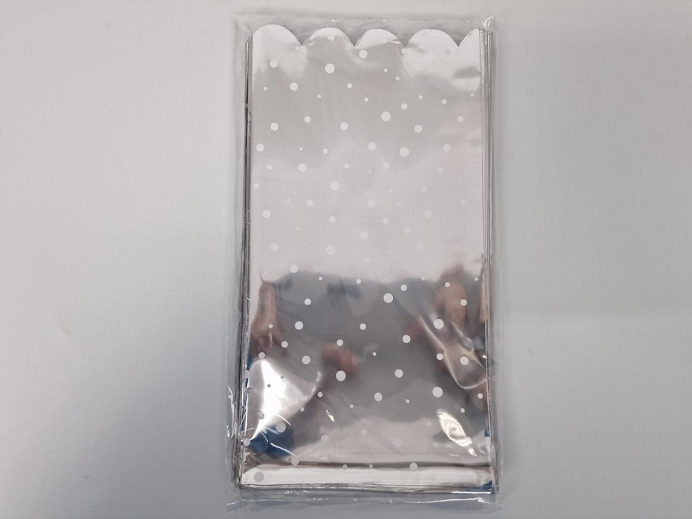 Пакет с рисунком для упаковки подарков  (15*30) №77 фольгированный 