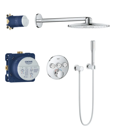 Душова система прихованого монтажу з термостатом Grohe Grohtherm SmartControl   ( 34705000 ) 26429 Харьков