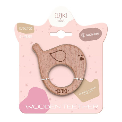 Прорізувач Elfiki дерев'яний Ельфик пташка Піпо (ІГ-0130) Вінниця - фото 1