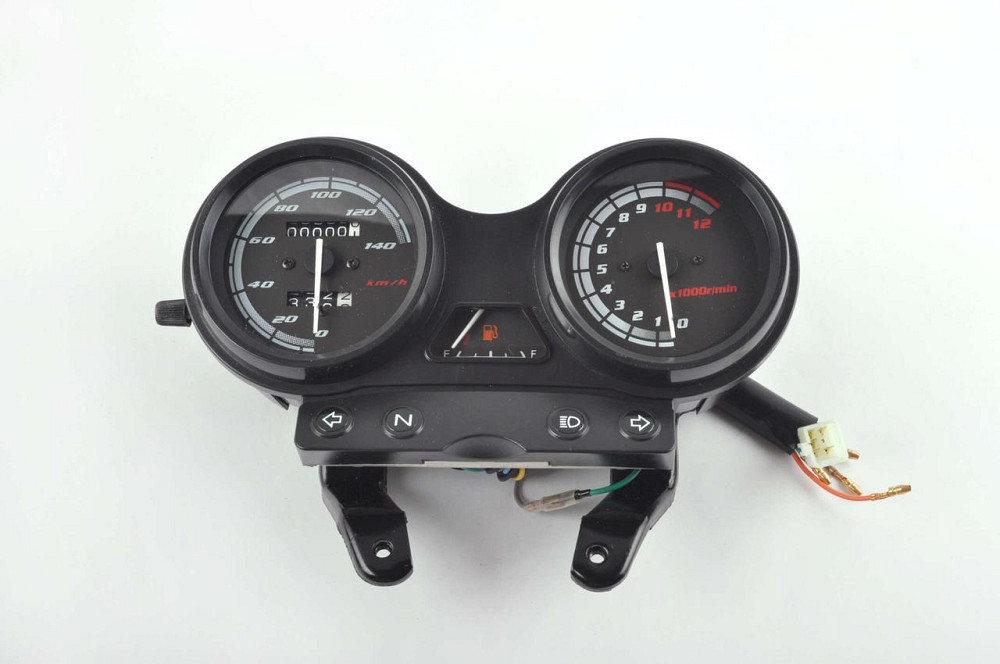 Панель приборов (в сборе) Ямаха YBR 125 (140км/ч, тахометр, черная) (#MY-127) Мукачево - изображение 1