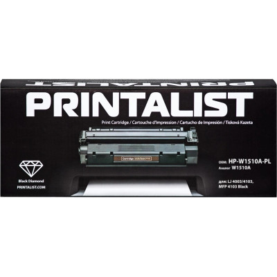Тонер-картридж Printalist HP LJ 4003/4103, MFP 4103 Black / W1510A Black (HP-W1510A-PL) Винница - изображение 1