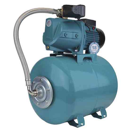 LEO Станция 1.1кВт Hmax 55м Qmax 80л/мин (самовсасывающий насос) 50л Украина LEO (775325/50) Коломыя