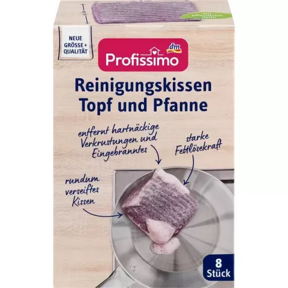 Подушечка для чистки кастрюль и сковородок Profissimo, 8 шт (Германия) Profissimo Reinigungskissen T Львов - изображение 1