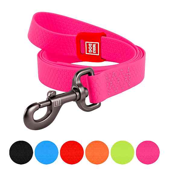 Повідець для собак водостійкий WAUDOG Waterproof, M, Ш 20 мм, Д 500 cм, рожевий Київ