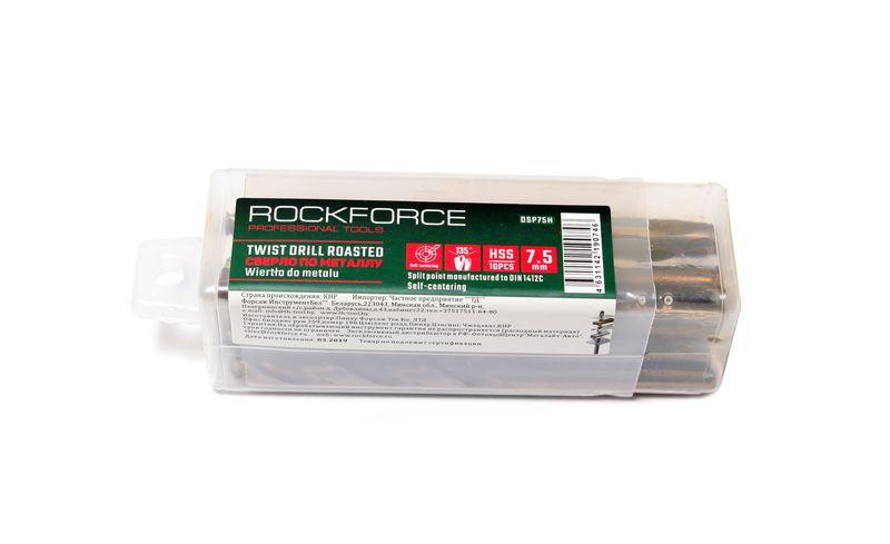Свердло по металу 5.6мм HSS + Co (10шт), в пластиковому футлярі ROCKFORCE RF-DSP732 Одеса - фото 1