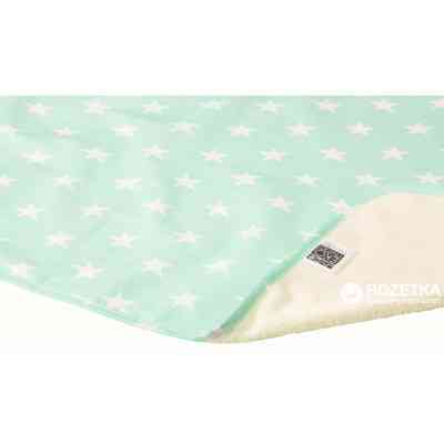 Пелюшки для малюків Еко Пупс Eco Cotton непромокаюча двостороння 50х70 см ментол,зірочки (EPG10N-5070zk) Вінниця