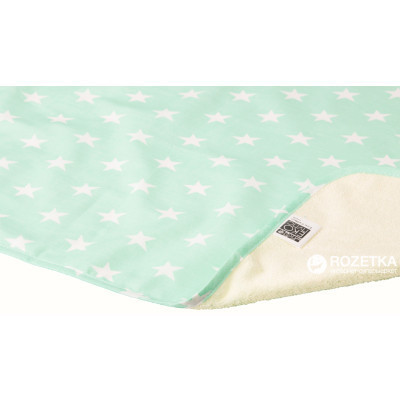 Пелюшки для малюків Еко Пупс Eco Cotton непромокаюча двостороння 50х70 см ментол,зірочки (EPG10N-5070zk) Вінниця - фото 2