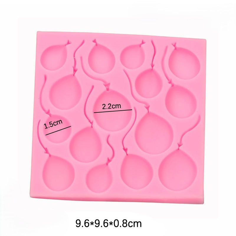 Молд силиконовый Шарики 96 на 96 мм розовый Киев - изображение 2