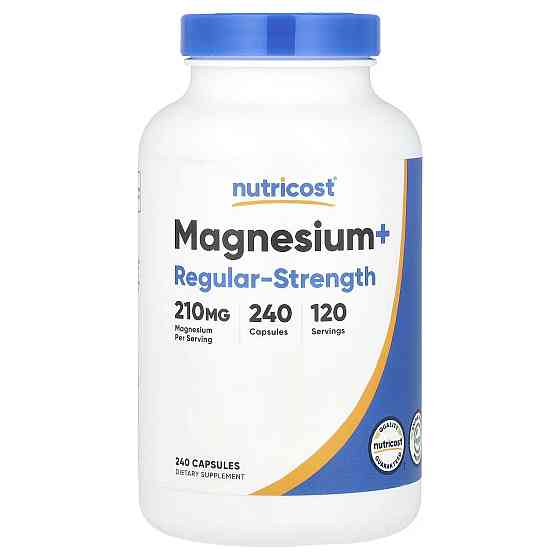 Магний Nutricost Magnesium+, Regular-Strength, 240 Capsules (105 mg per Capsule) Луцк