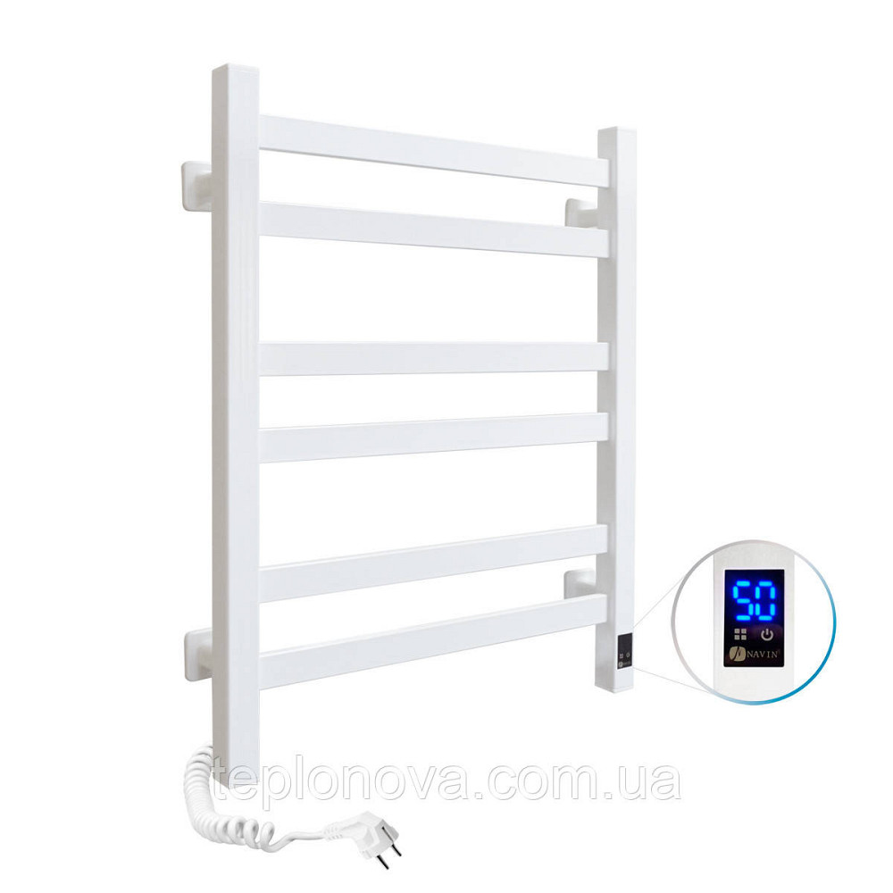 Полотенцесушитель Авангард 480х600 Sensor левый с таймером, белый Черновцы - изображение 1