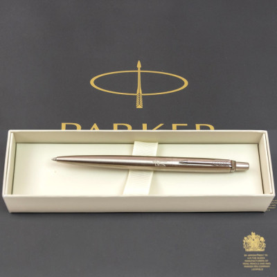 Ручка шариковая Parker JOTTER 17 UKRAINE SS CT BP Трезубец белый (16132_T001w) Винница - изображение 5