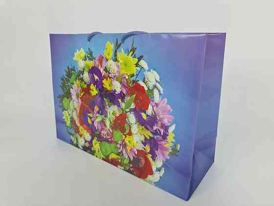 Паперовий великий горизонтальний пакет 36/22/10 (артBG-027) (12 шт.) Харків