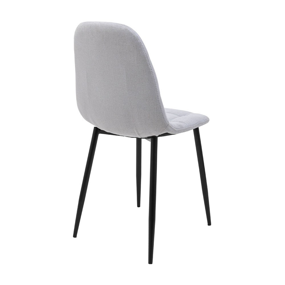 Стул кресло мягкий SplitDesign U Sorrento 23 черные ножки Светло-серый Киев - изображение 3