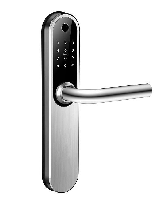 Розумний дверний біометричний замок SEVEN LOCK SL-7768BF silver Київ - фото 13