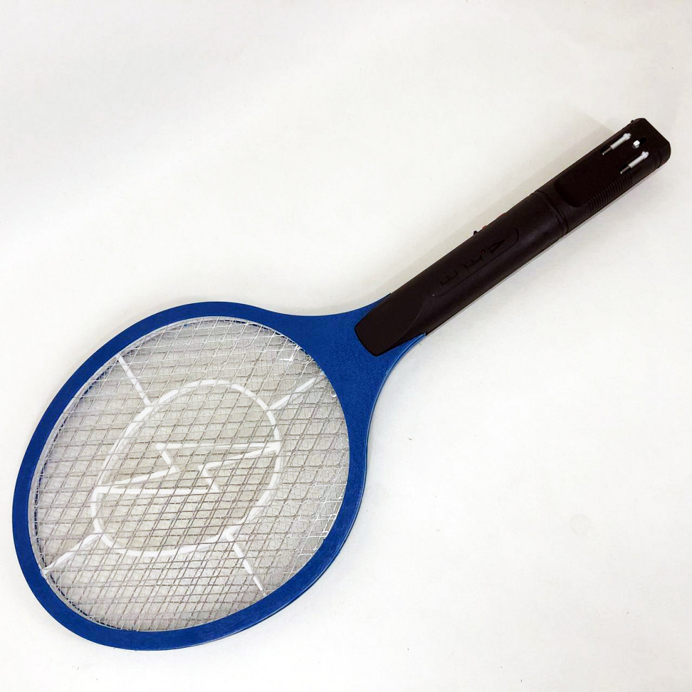 Мухобойка электрическая от насекомых, Аккумуляторный уничтожитель комаров, мошек, мух. Цвет: синий KI-14 Львов - изображение 5