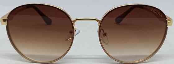 Женские брендовые очки серый и коричневый градиент в метал оправе 364. Киев