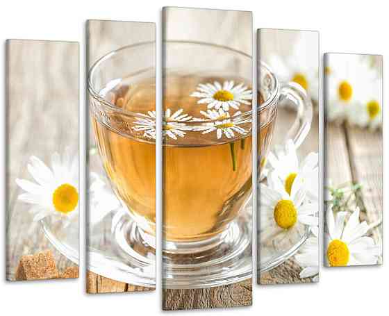 Модульна картина Чай Ромашки Art-297_5 ( 80х118см ) Київ