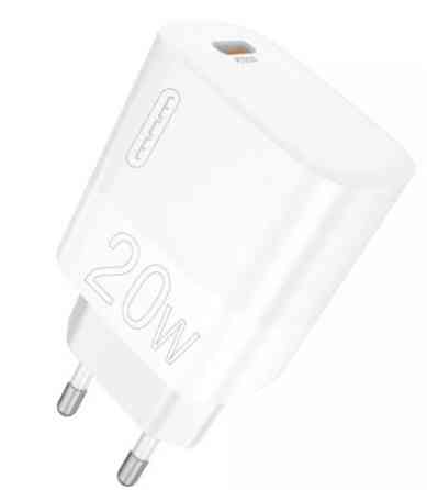 Зарядное устройство WUW-C196 20W с USB-C, белое Киев