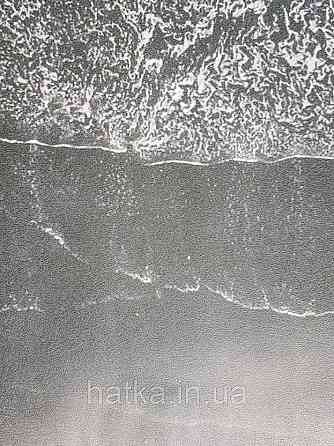 Шпалери вінілові на флізелін Marburg Dune 32546 панно мурал еко абстракція чорний білий бірюзовий Київ