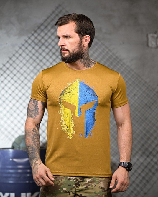 Тактическая потоотводящая футболка Spartan coyot ПП4686 Одесса - изображение 1