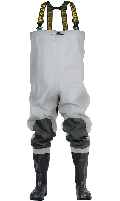 Водонепроницаемые Заброды (Комбинезон) усиленные с карманом для рыбалки PROS 