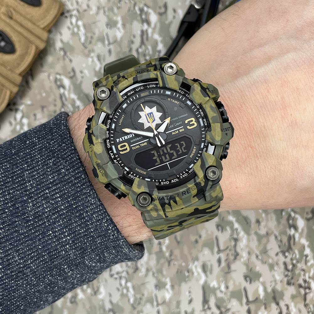 Patriot 001CMGRPO Поліція Зелений камуфляж + Коробка. SBR Київ - фото 3