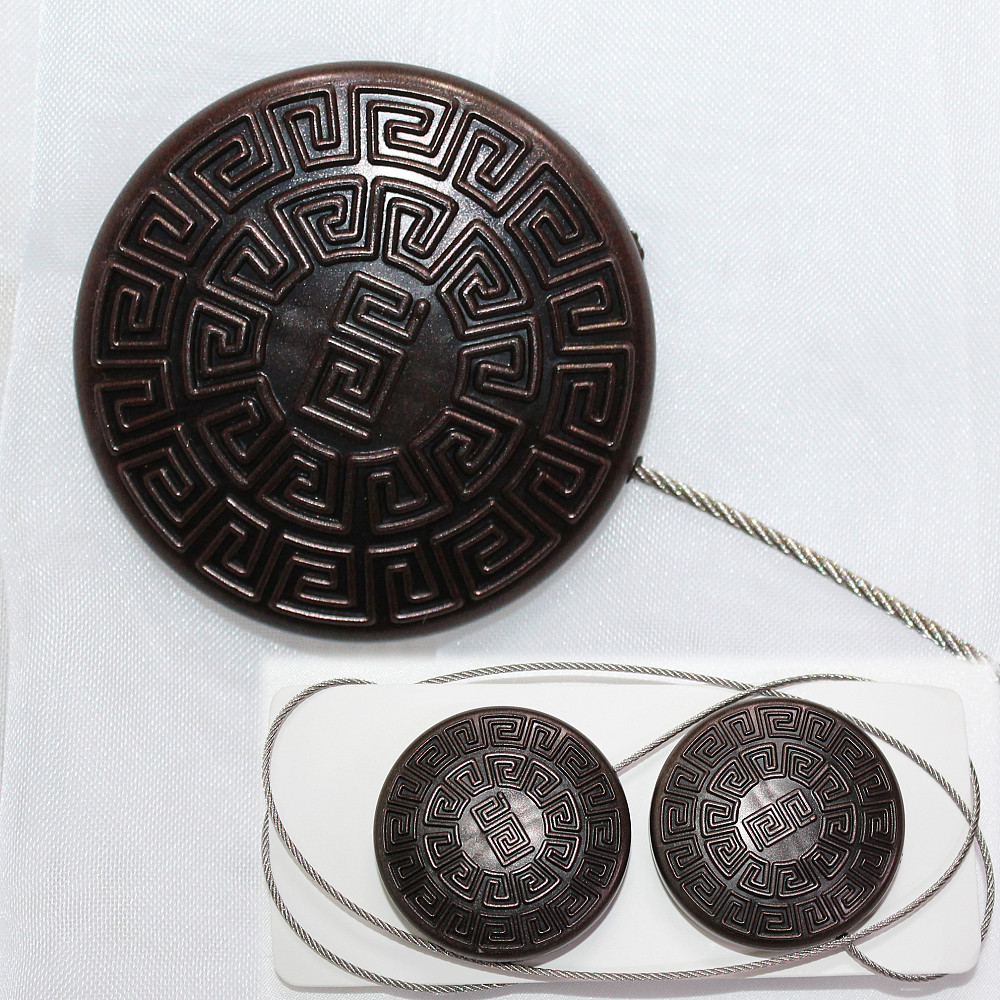 Магніти для штор і гардин (107м) Родос набір 2 шт Шоколадний (81-018) Київ - фото 1