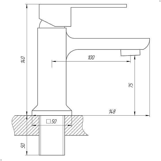 Змішувач для умивальника DOMINO MALIBU DMM-401 Луцк