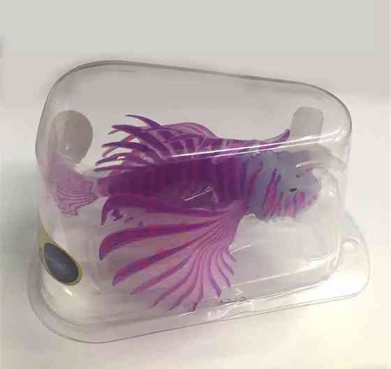 Штучна рибка Крилатка силіконова та люмінісцентна 10 на 7 см фіолетовий Київ