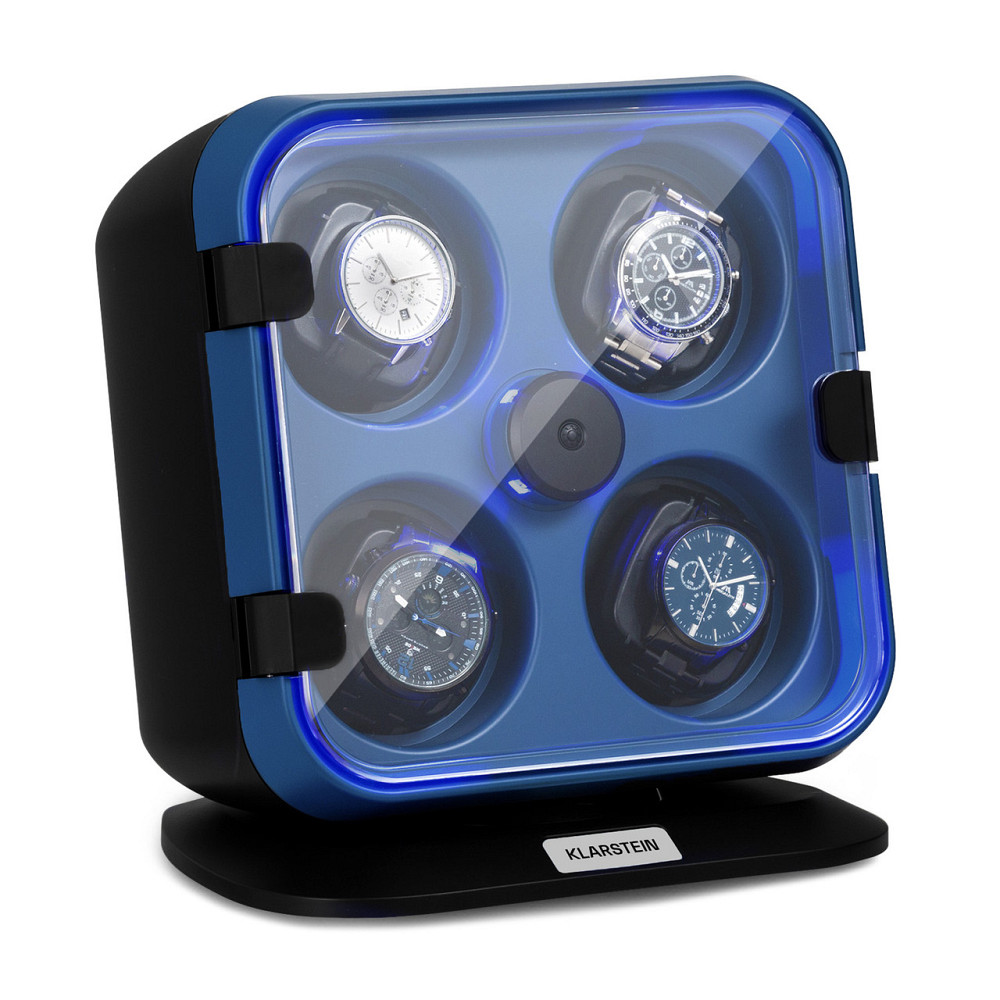 Clover Watch Winder 4 Годинники 3 Врочища 4 Швидкості LED Темно-синій (Німеччина, читати опис) Рівне - фото 1
