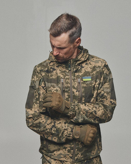 Тактичний демісезонний чоловічий піксельний костюм штани куртка, водонепроникна військова форма усі розміри Львів - фото 6