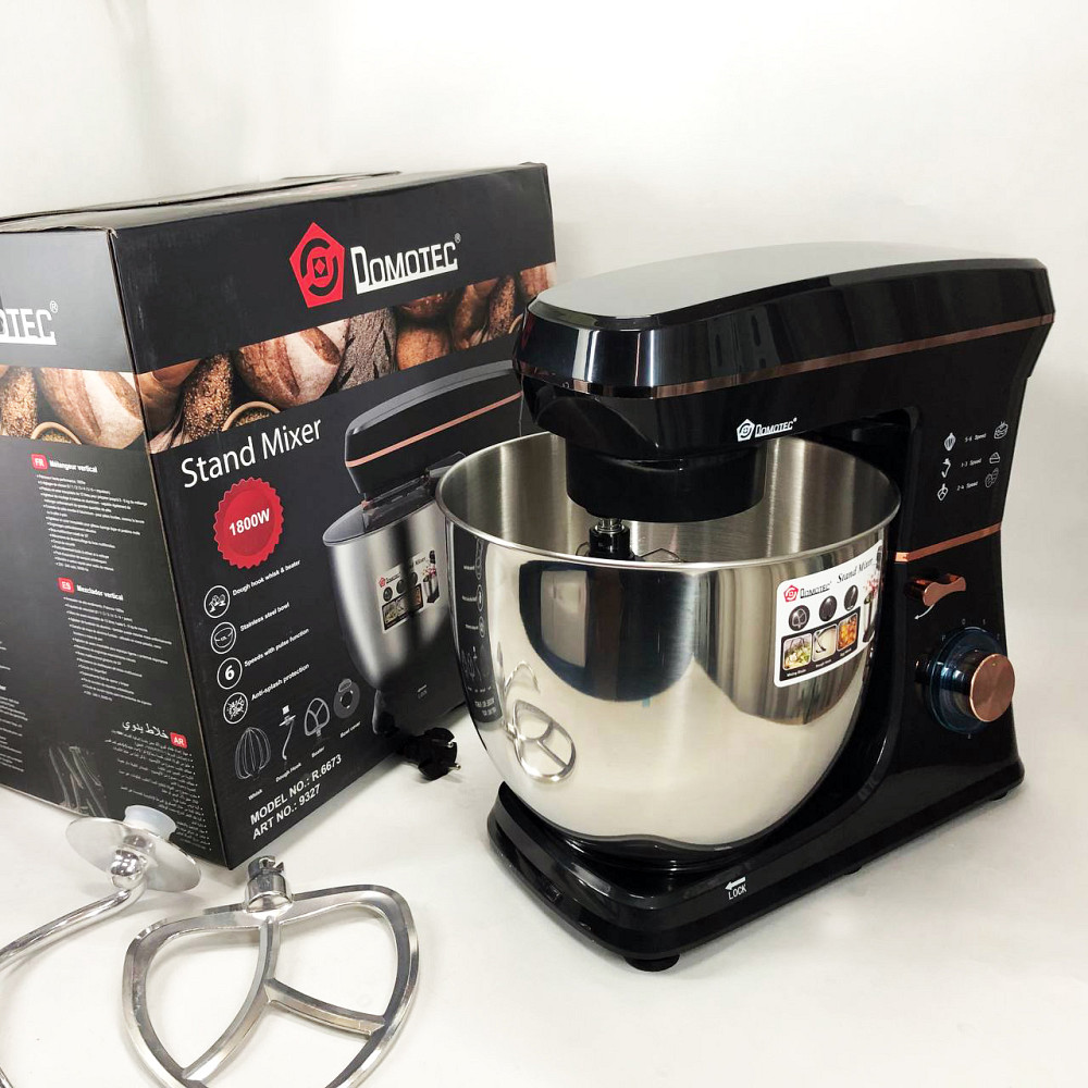 Миксер для взбивания кремов Domotec R 6673 12 л, Миксер с железной чашей, Тестомес с большой чашей PK-53 Львов - изображение 12