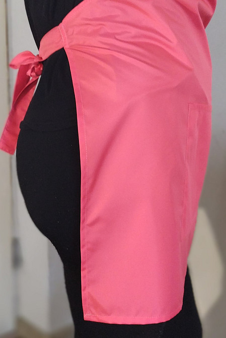 Фартук влагозащитный парикмахерский короткий коралловый Чернигов - изображение 2