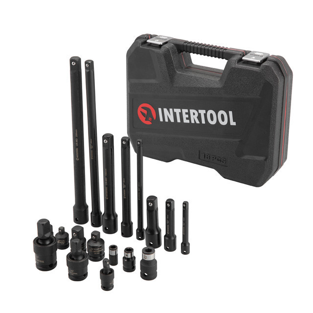 Набір перехідників та подовжувачів ударних, 18 од., Cr-V/Cr-Mo, STORM INTERTOOL ET-8513 Київ - фото 3