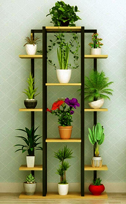 Підставка для квітів "Корга" венге-каррі Миколаїв - фото 1