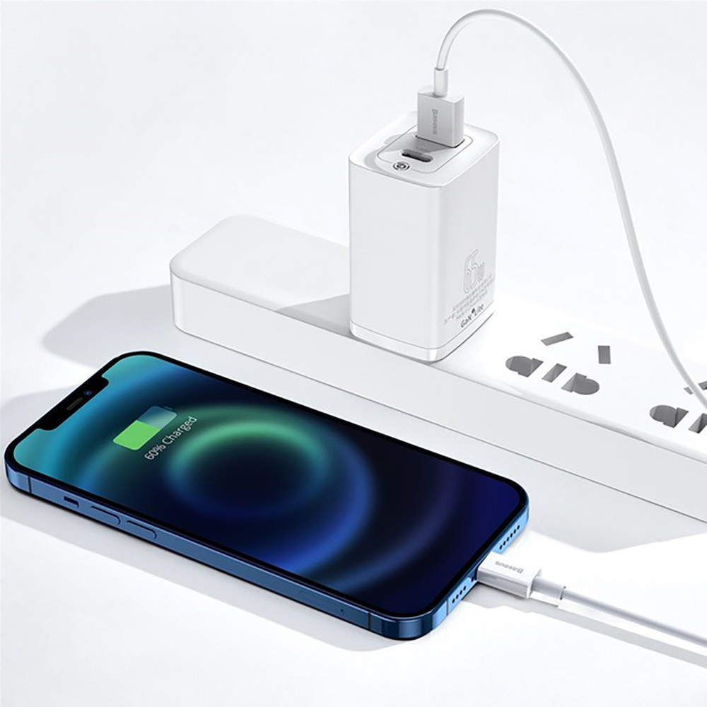 Кабель Baseus Superior Series Fast Charging Data Cable USB to iP 2.4A 2m White Одесса - изображение 8