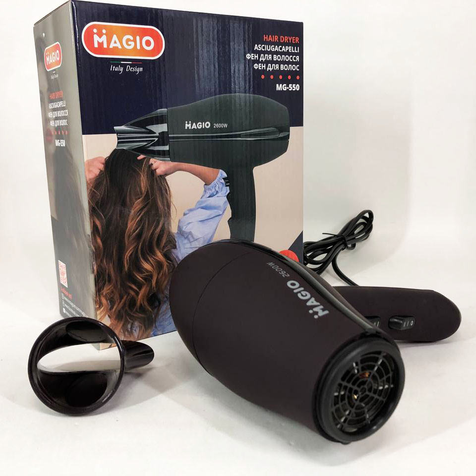 Фен з потужним мотором, Фен для волосся з насадками універсальний для укладання будь-якого волосся LH-55 Львів - фото 2