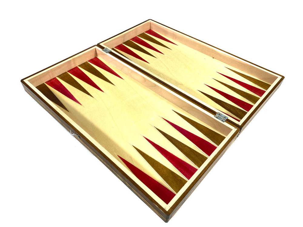 Шахова дошка для ігор 3 в 1 з натурального дерева розмір 38.5х38.5 см (L), шахи, шашки та нарди ручної роботи Кам'янець-Подільський - фото 9