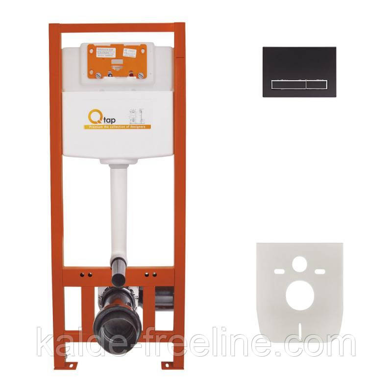 Набір інсталяція 4 в 1 Qtap Nest ST з лінійною панеллю змиву QT0133M425M08V1091MB Харків - фото 1