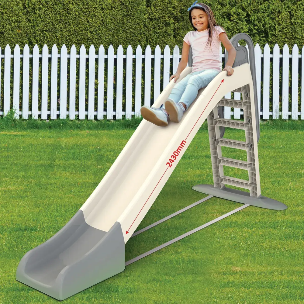 Дитяча пластикова гірка Doloni 243 см (Біжево-сіра) Вінниця - фото 1