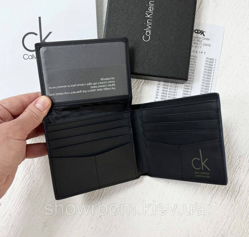 Чоловіче брендове портмоне Carbon синій Київ - фото 4