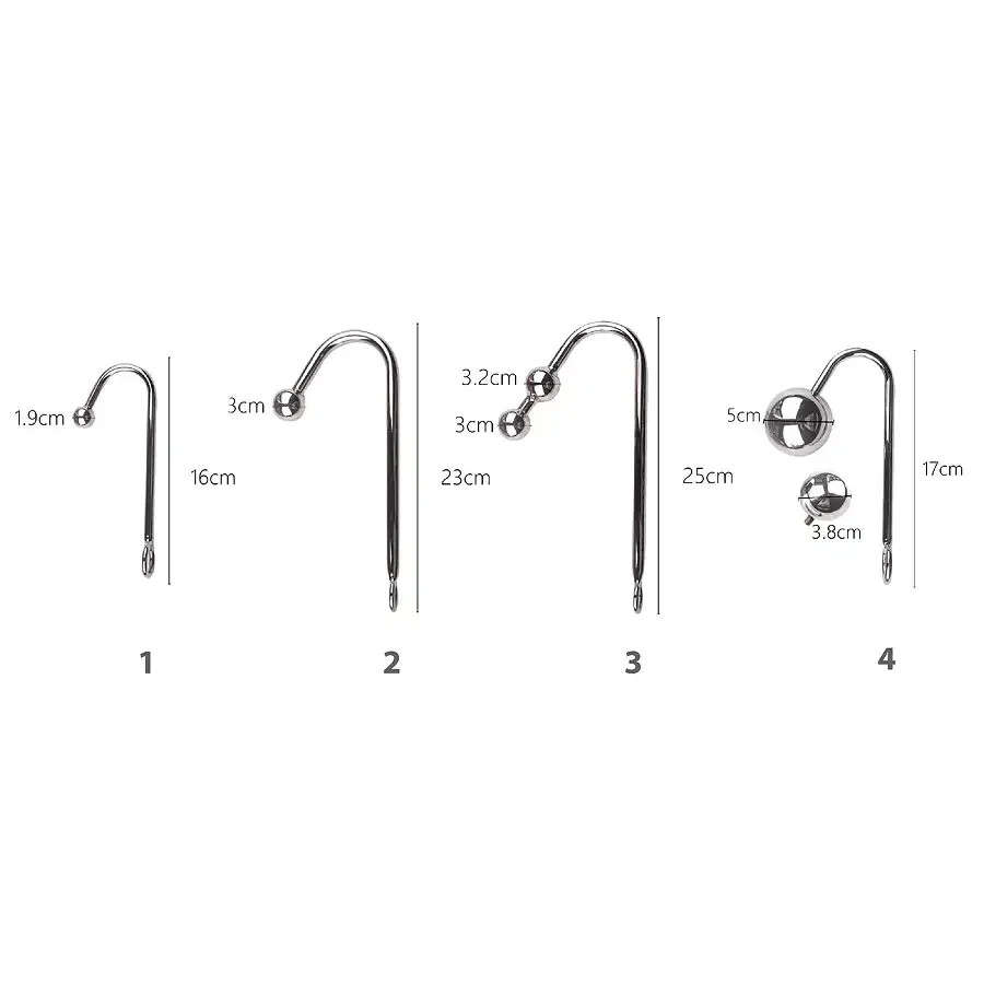 Анальний гак 4 із нашийником з натуральної шкіри Art of Sex - Anal hook, Чорний Львів - фото 3